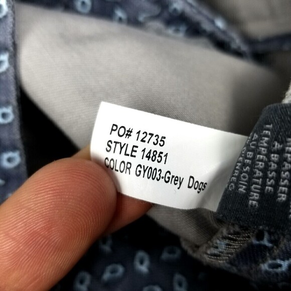 BONOBOS Stretch Washed Straight Leg Casual Chino Pants Mens 35 Light Gray Taupe - Picture 8 of 8